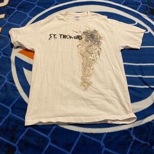 Y2k St Thomas shirt with sick front and back hit